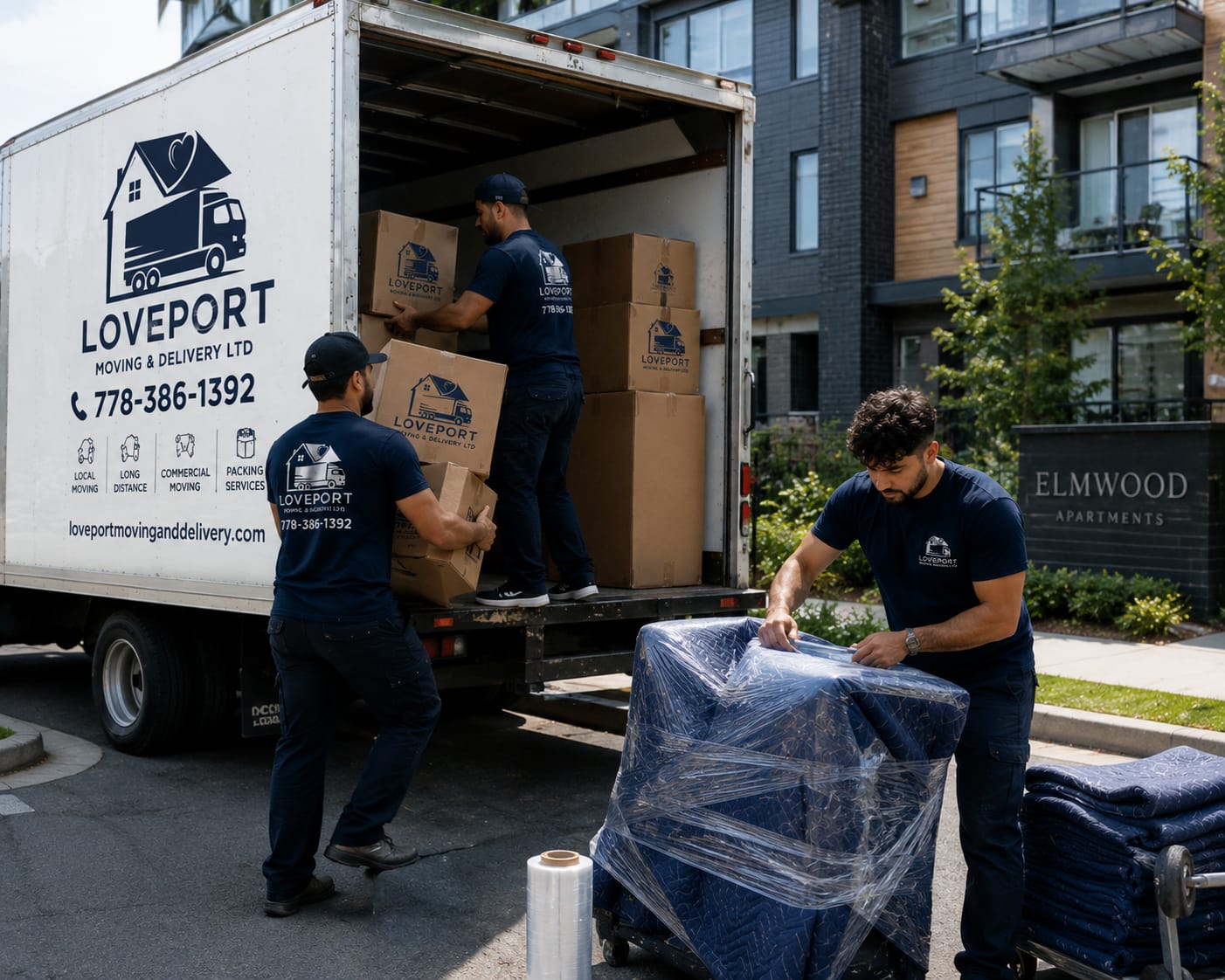 Loveport moving crew at work